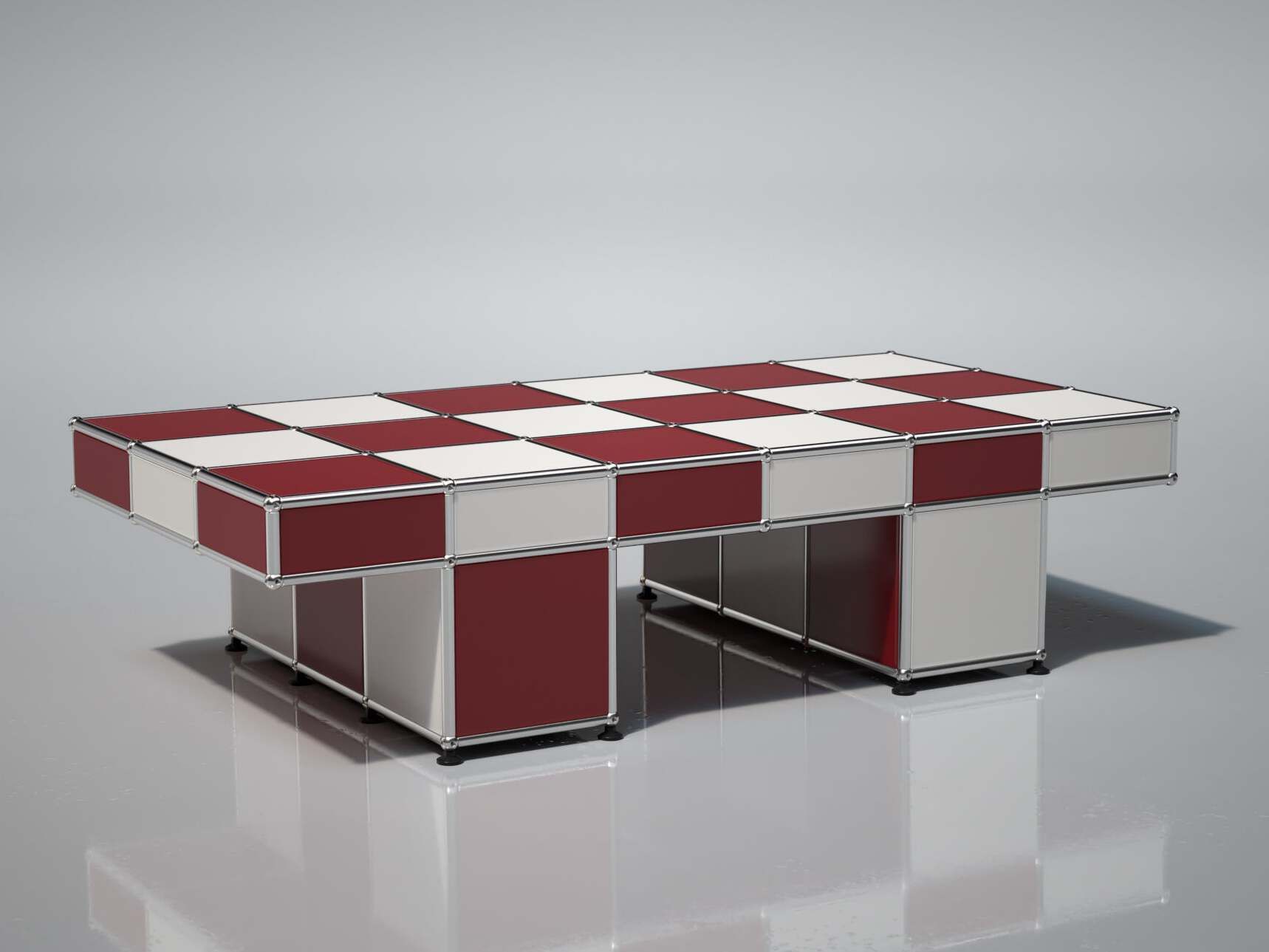 Стальной журнальный столик USM TESSELLATE ARCH-00102015