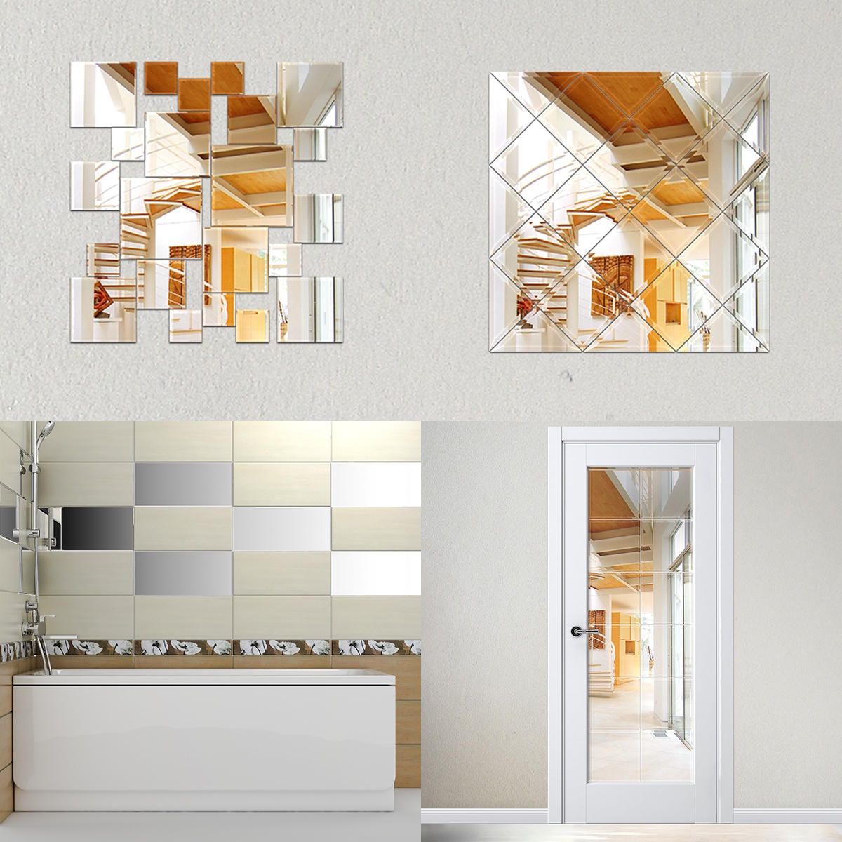 BY 1405 Зеркальная плитка со шлифованной кромкой EVOFORM Reflective - Вид №1