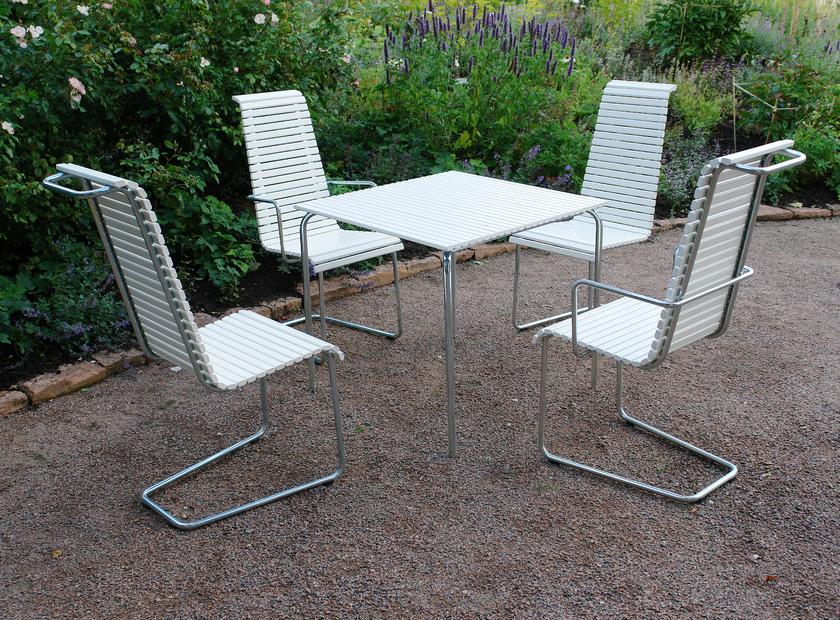 Nola Industrier Консольный садовый стул из стали и дерева с подлокотниками Djurgårdsbrunn sun-id-1369127 - Вид №1