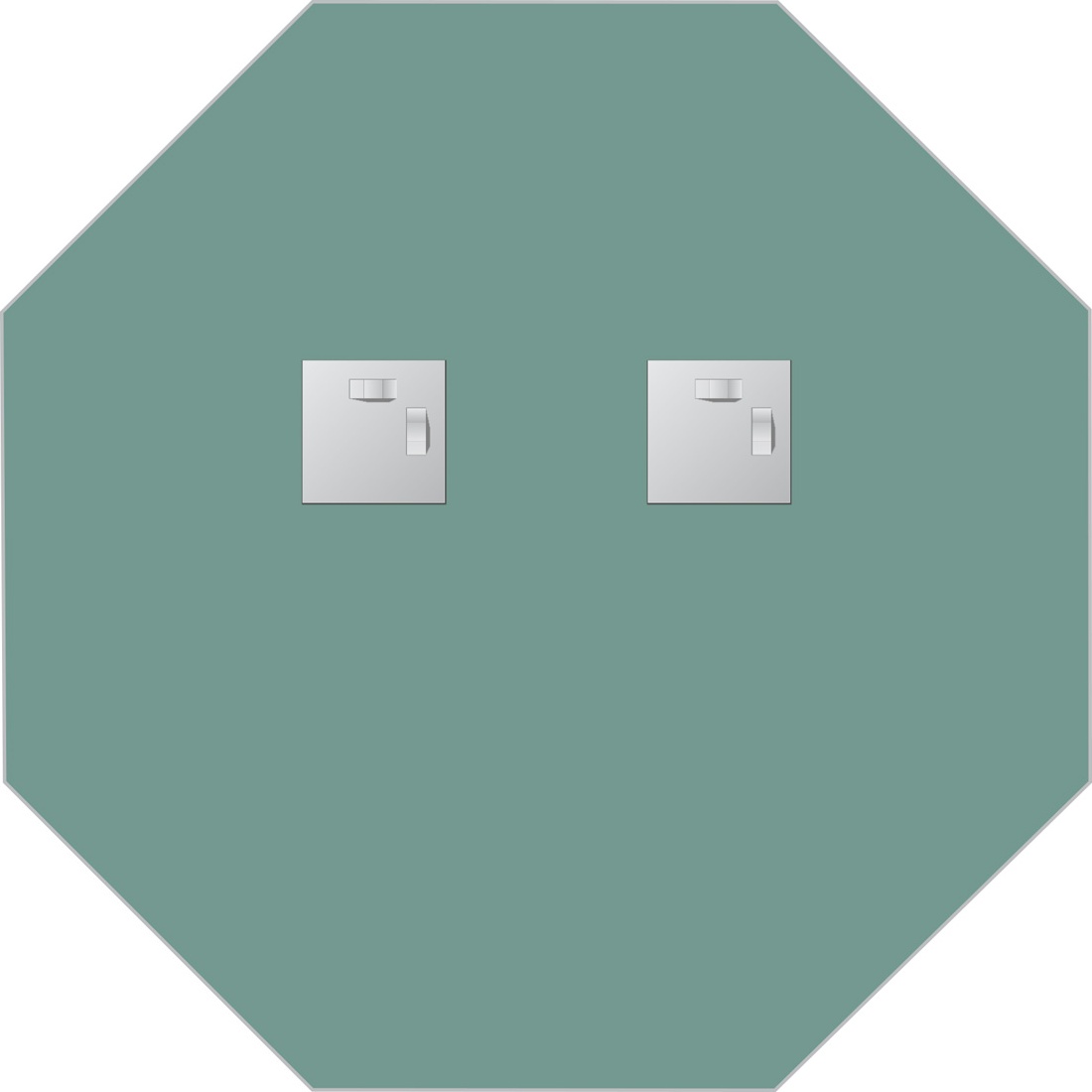 BY 0075 Зеркало со шлифованной кромкой EVOFORM Primary - Вид №2