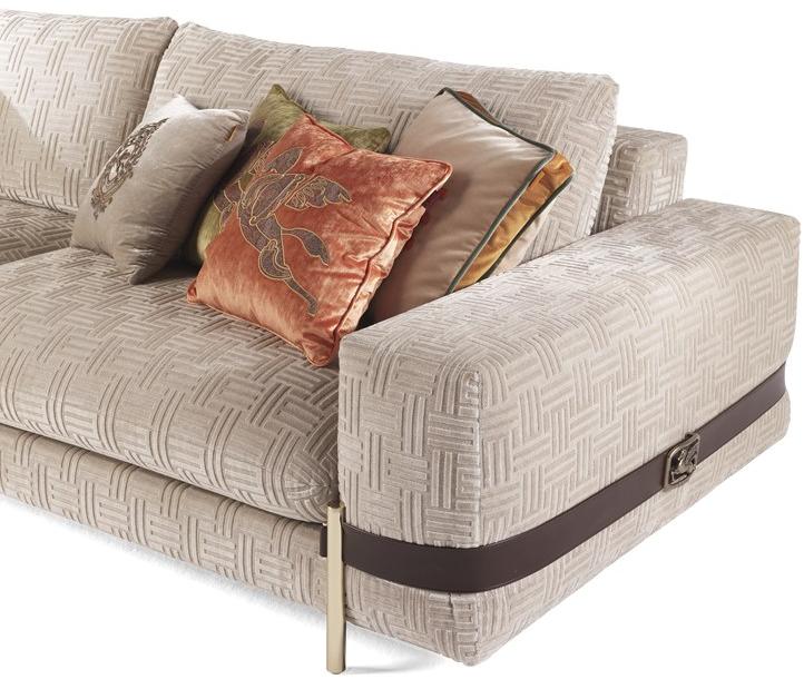 ETRO Home Interiors 3-х местный бархатный диван Madras E.mad.211.a - Вид №7