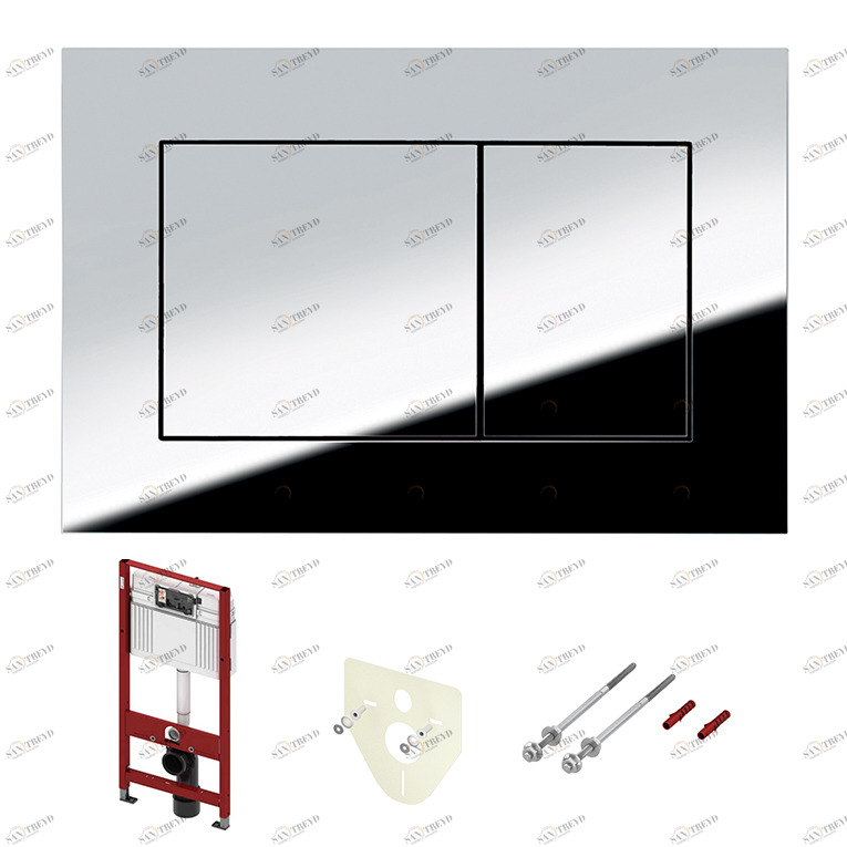 9400012 Комплект инсталляции 4 в 1 с панелью смыва ТЕСЕnow для установки подвесного унитаза (9400012) Tece TECEbase