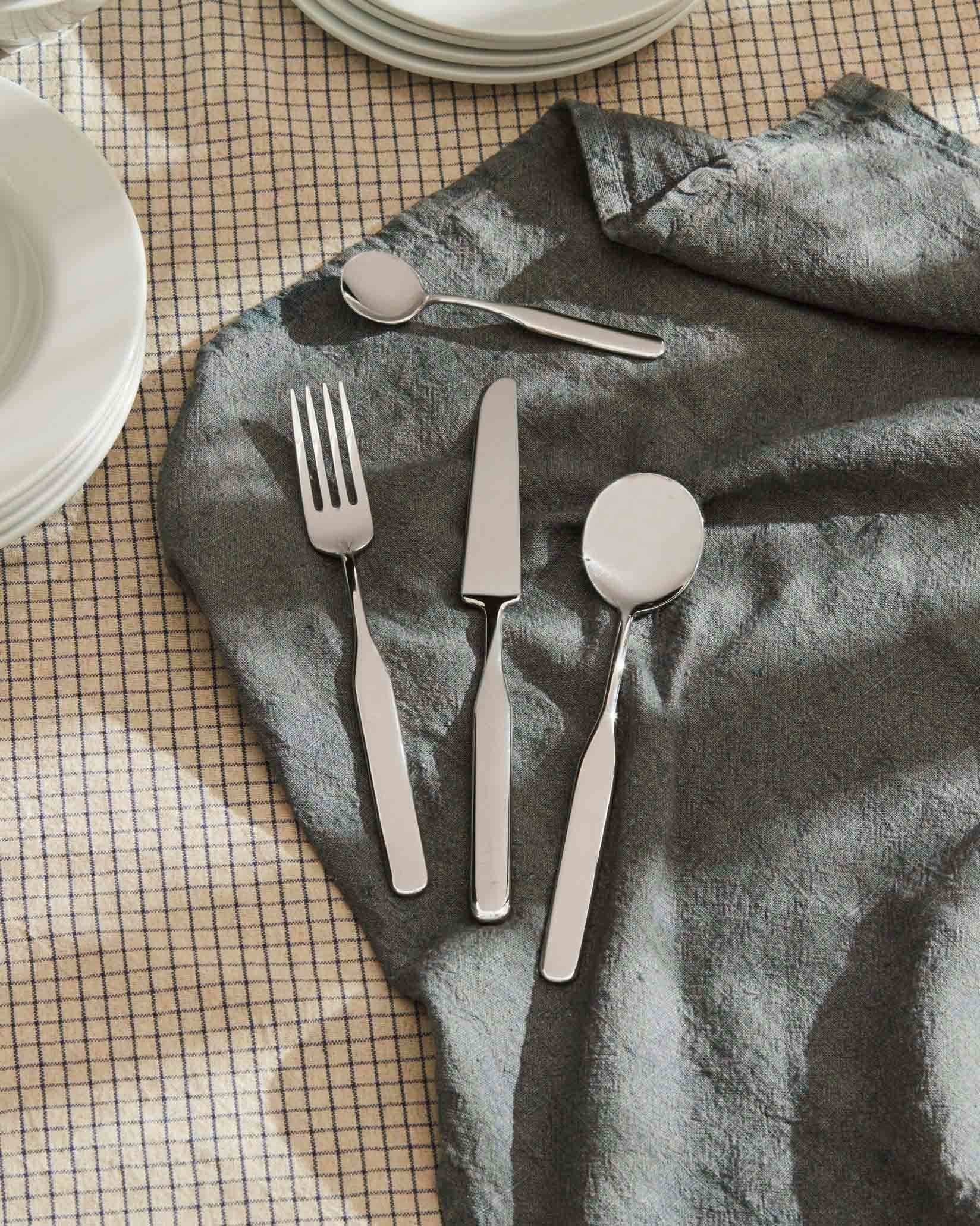 Столовый нож. 6 предметов Alessi с высоким воротником Collo-alto IS02/3 - Вид №1