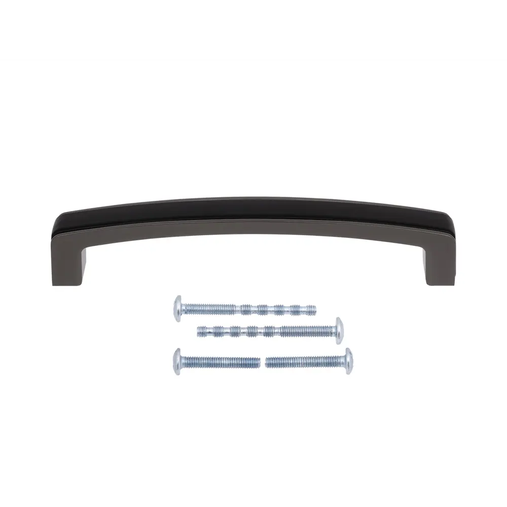 86899603 Ручка-скоба мебельная Arcus ЦАМ 128 мм цвет черный никель STLM-1011168 PALLADIUM  - Вид №1