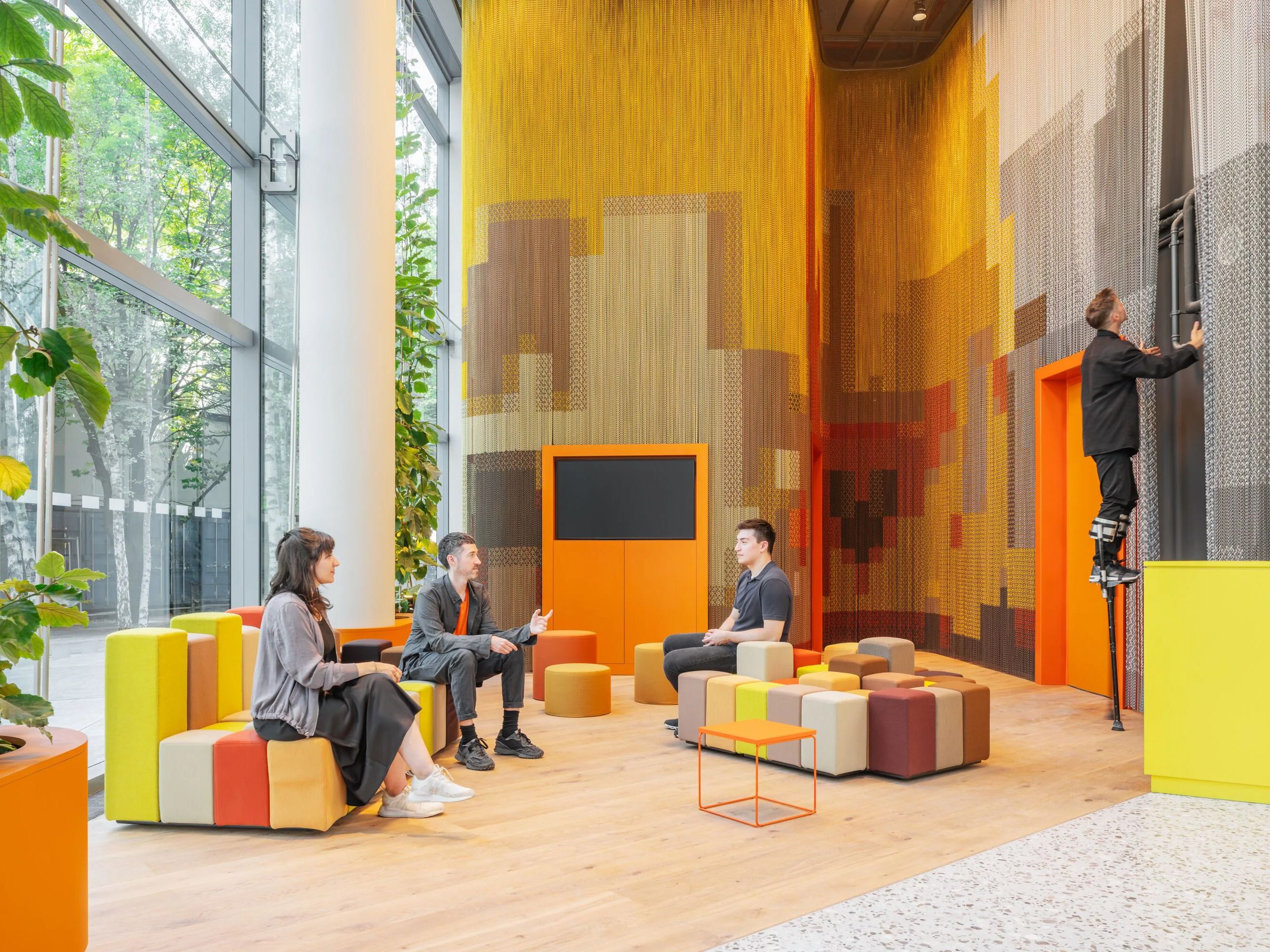 Алюминиевая проволочная палатка Kriskadecor WALLCOVERING - LOBBY E ARCH-00150452