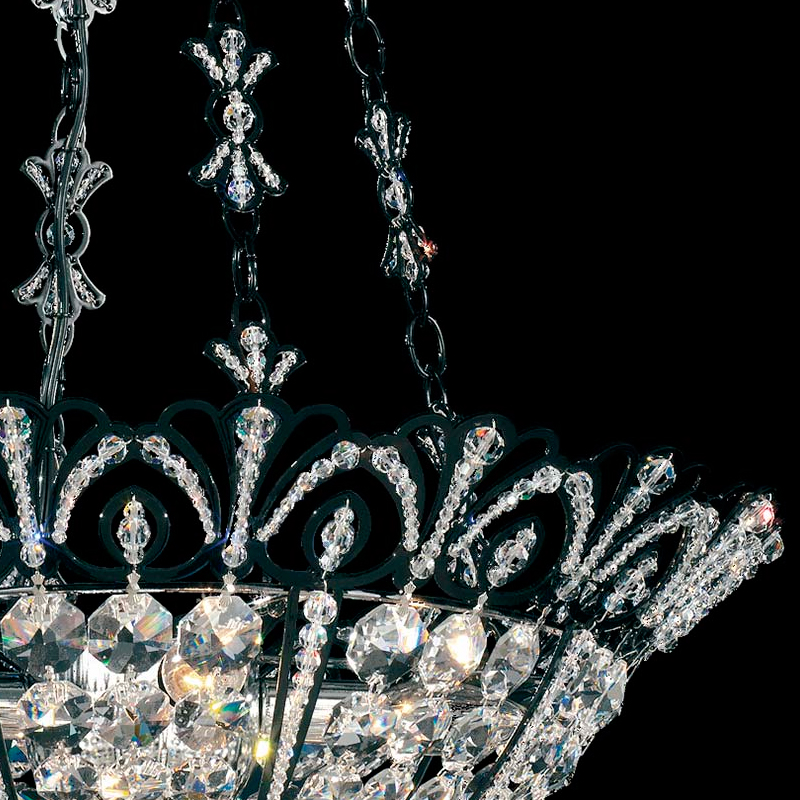 Потолочный светильник 9841-55 A от Schonbek SCHONBEK ДИЗАЙНЕРСКИЕ 244129 Прозрачный;черный  - Вид №2