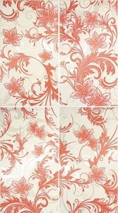 Азур Крем алый 50x90 (из 4-х плиток)