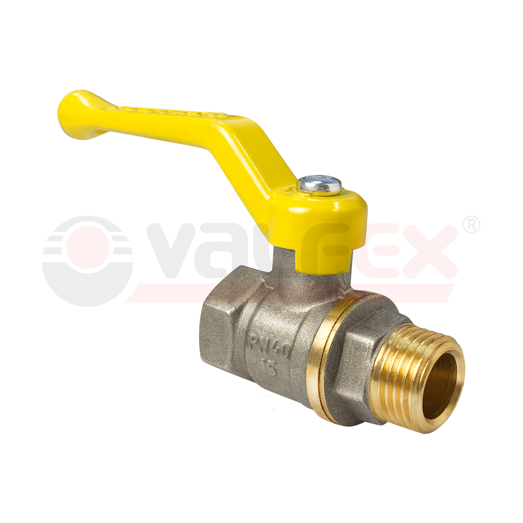 VF.272.NR3.200 Valfex Кран шаровой (с никелевым покрытием) для газа, ручка-рычаг (внутр.-наруж.)  2" 