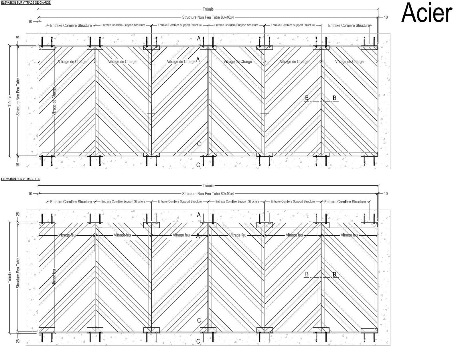 SVF Противопожарный пол из нержавеющей стали и стекла Acierflam Acierflam-pv - Вид №2
