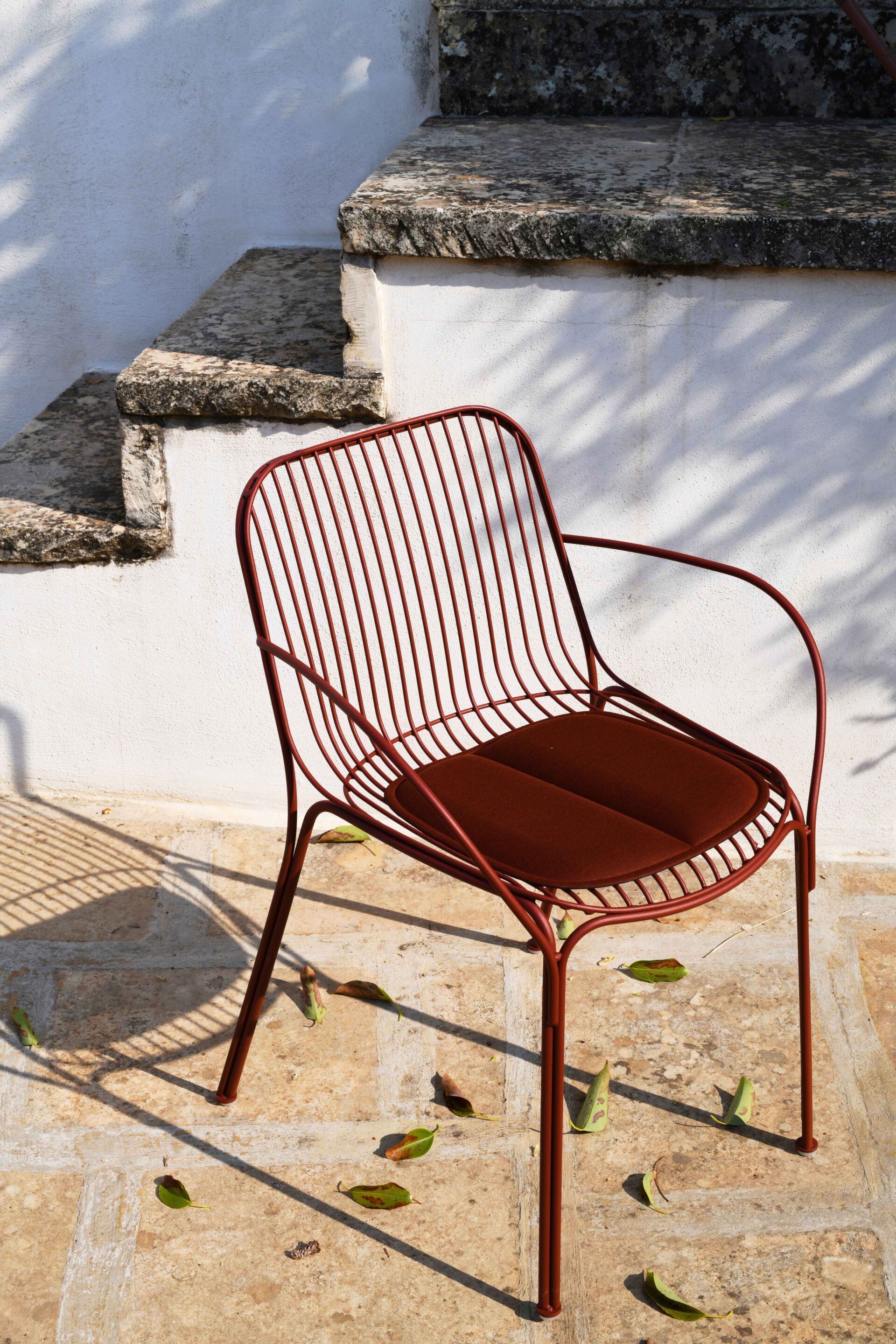 Стул для сада из оцинкованной стали с подлокотниками Kartell Hiray ARCH-00064814 - Вид №7