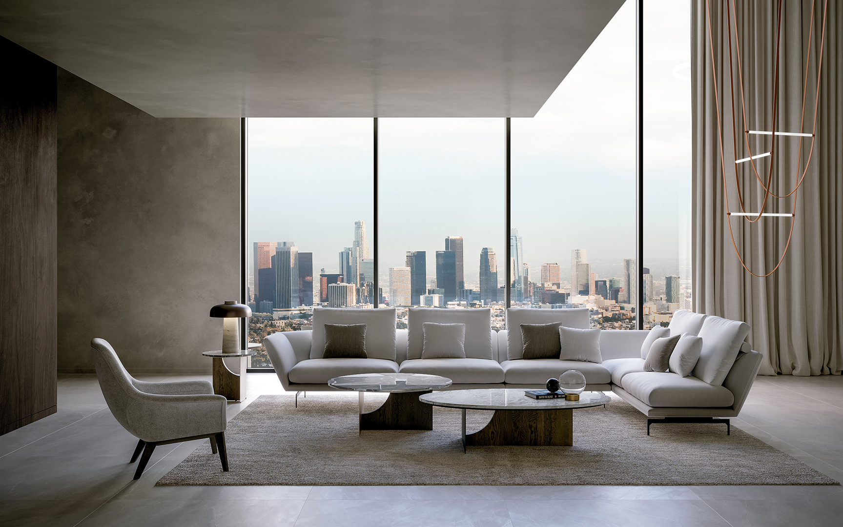 Дисковый 4-местный диван Disc A5917 Coleccion Alexandra - Вид №3