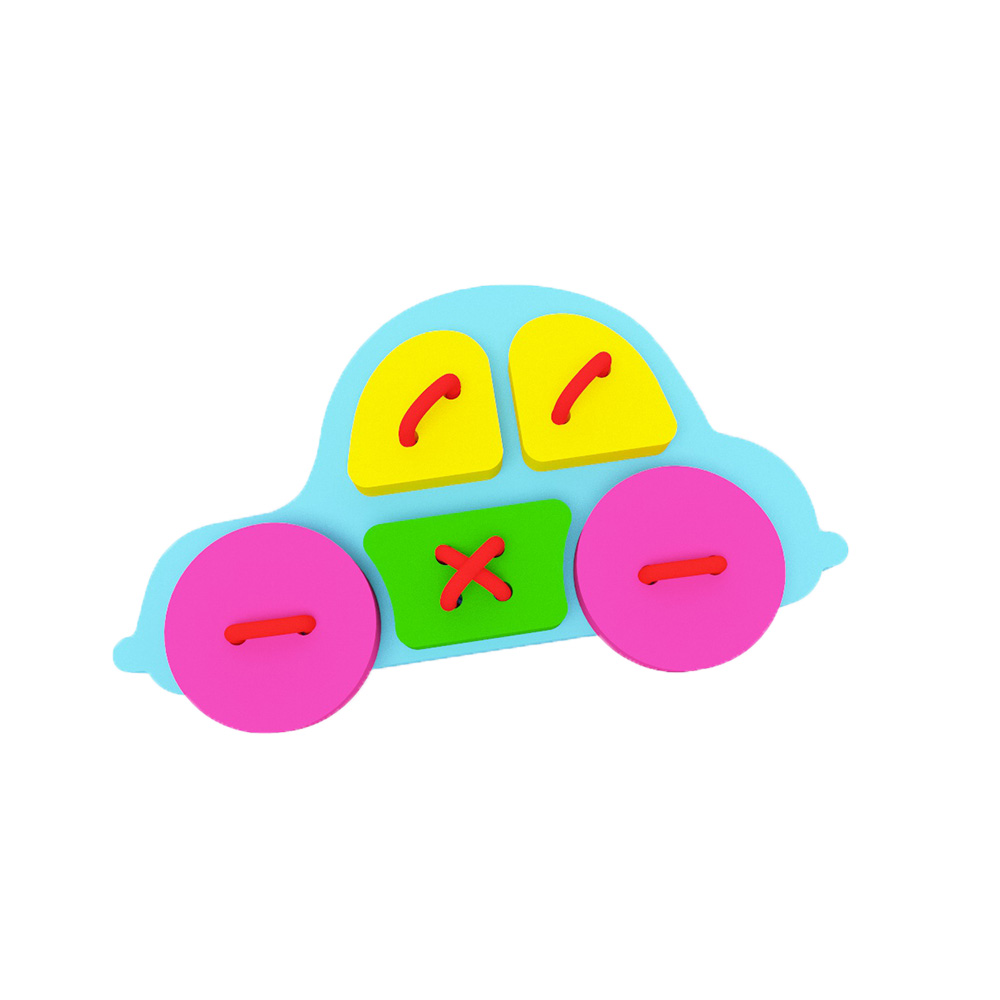 01-012 Набор из EVA "Шнуровка" №1 "Машина" El`BascoToys 