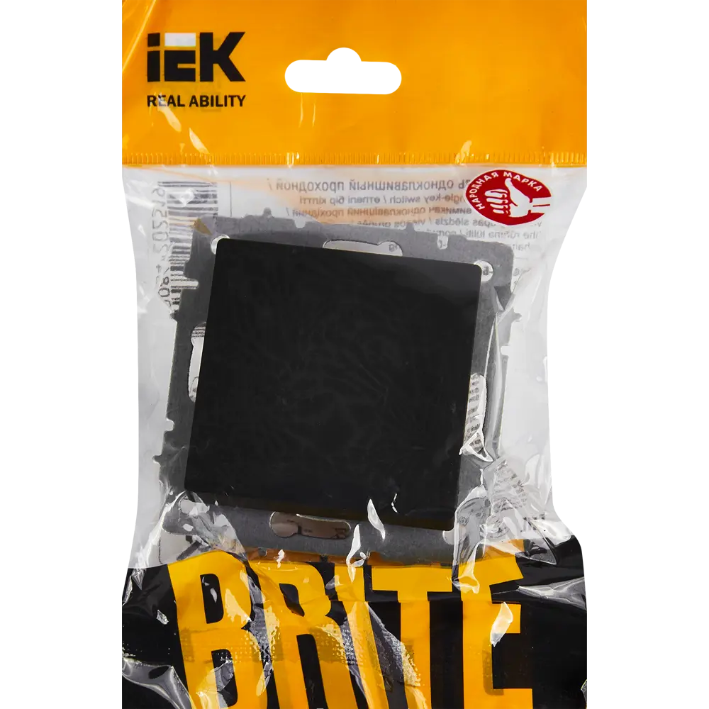 Проходной выключатель IEK Brite графит матовый для управления светом из нескольких точек 87761729 STLM-1116794 - Вид №4