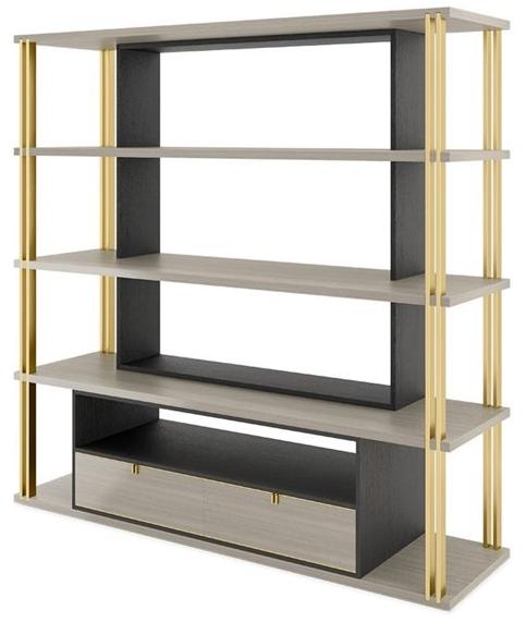 FRATO Открытый деревянный книжный шкаф с ящиками Dhaka Ffu030008aab  - Вид №1