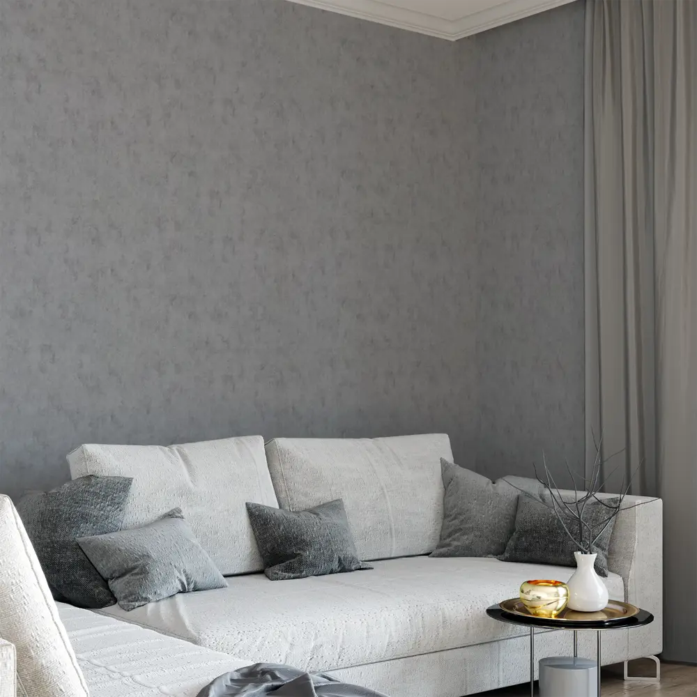 INSPIRE Decobeton - флизелиновые обои под бетон в темно-сером цвете 87542853 STLM-0074355 - Вид №3