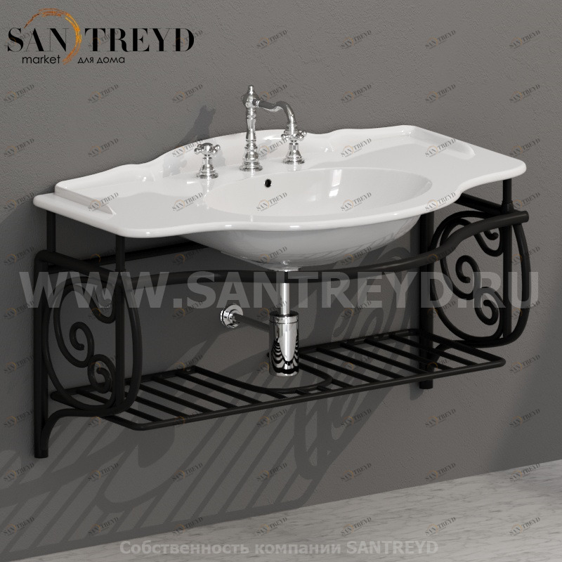 PA037 Навесная структура 103 см черная Globo Paestum Италия Ceramica Globo