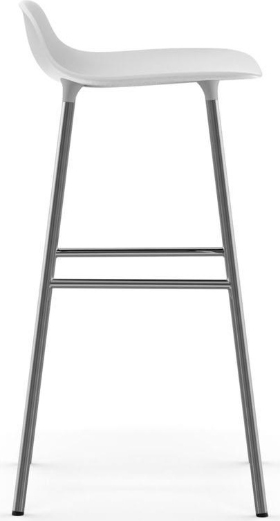 603162 Barstool 75 cm Chrome White Normann Copenhagen Form - Вид №2