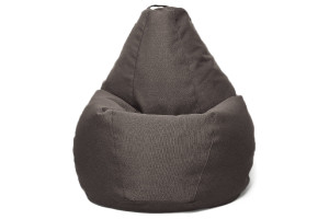 17741734 Кресло-мешок Груша в рогожке Bahama Dark Brown S К-179 Relax line