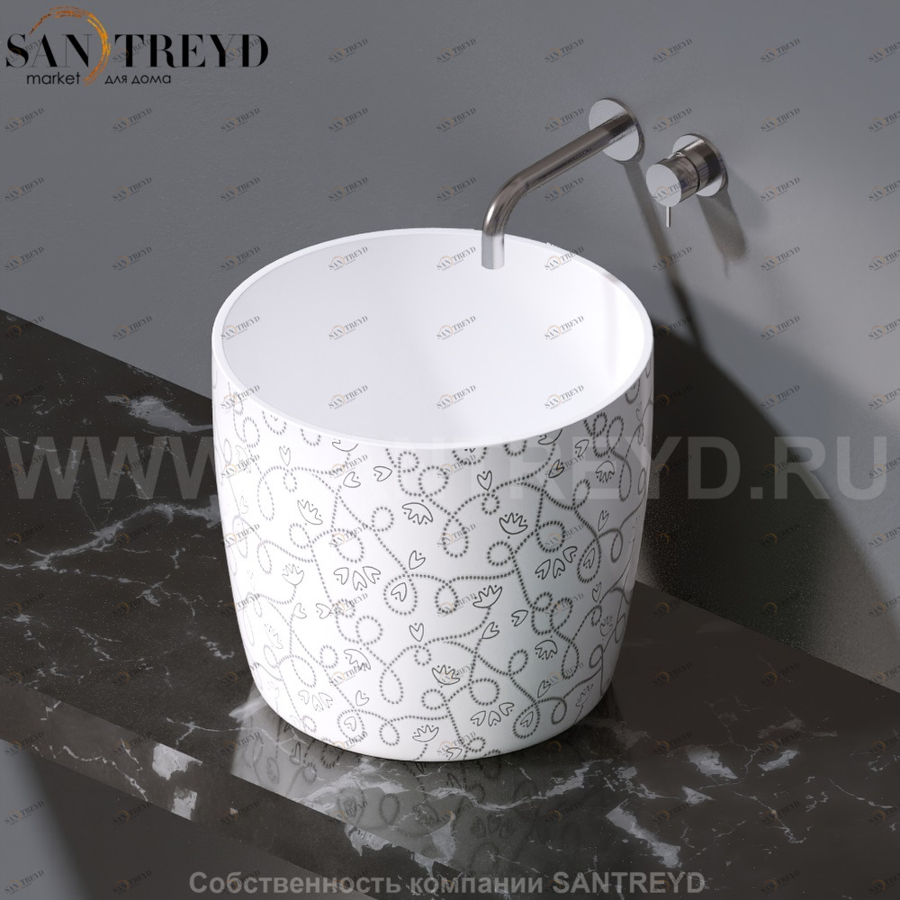 L106.400 Накладная раковина на столешницу  овальная A. e T. Italia PILLAR AeT ITALIA