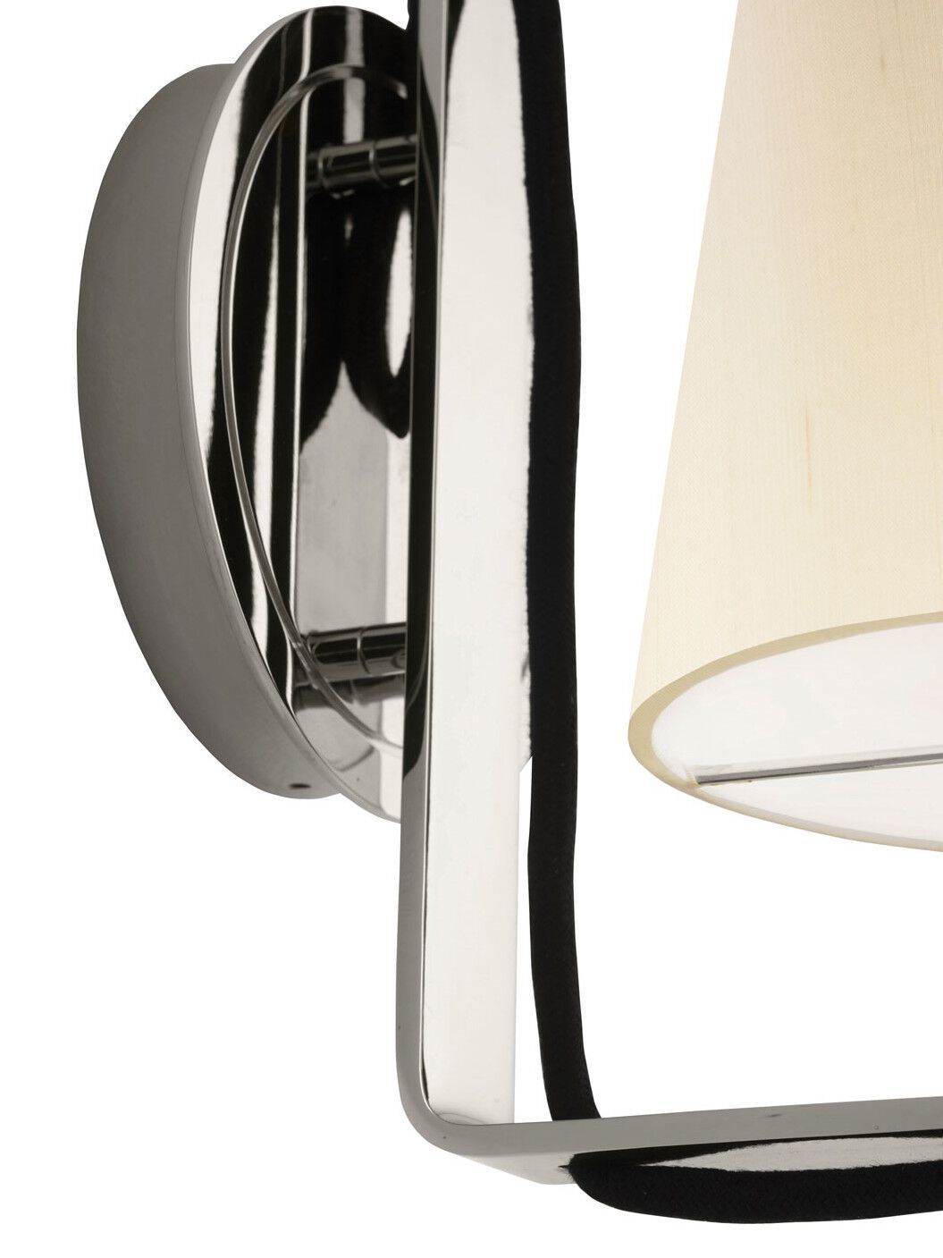 Настенный светильник из металла и шелка Kalmar KREMS ARCH-00036154 - Вид №1