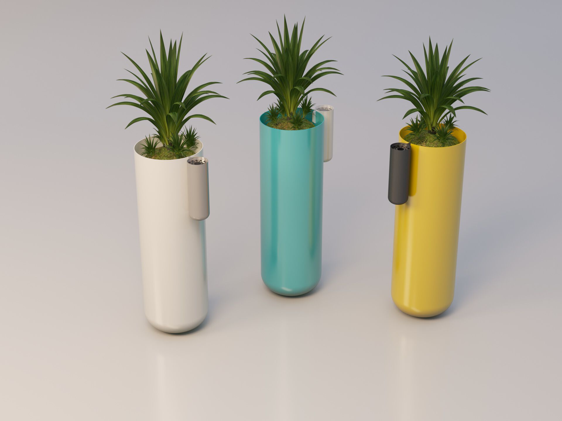 Высокий плантатор из оцинкованной стали Viscio Urban Design TIMO ARCH-00104930