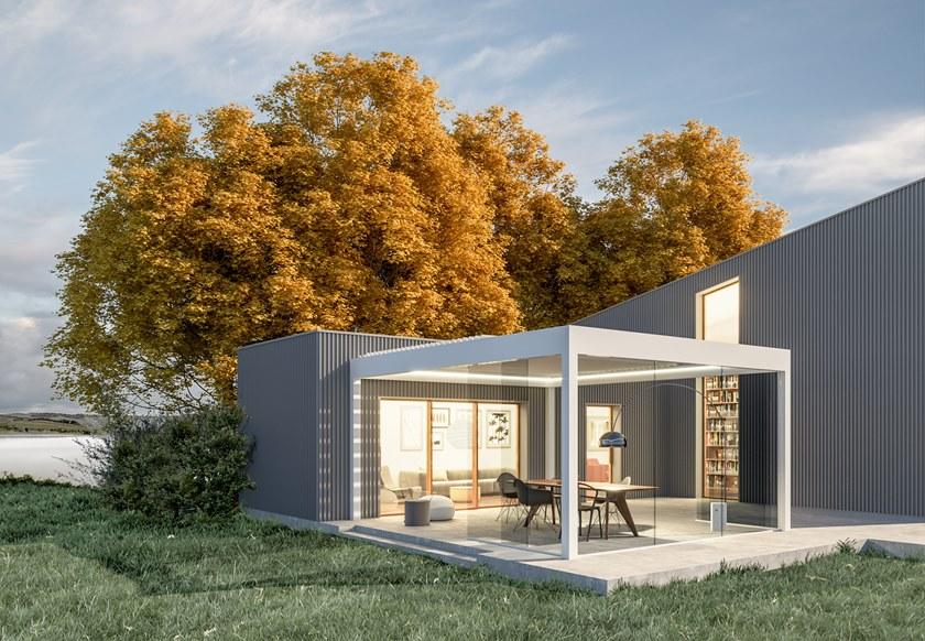 SUNROOM Пергола с регулируемыми жалюзи и сдвижной крышкой Outdoor /pergole bioclimatiche sun-id-1495704 - Вид №3