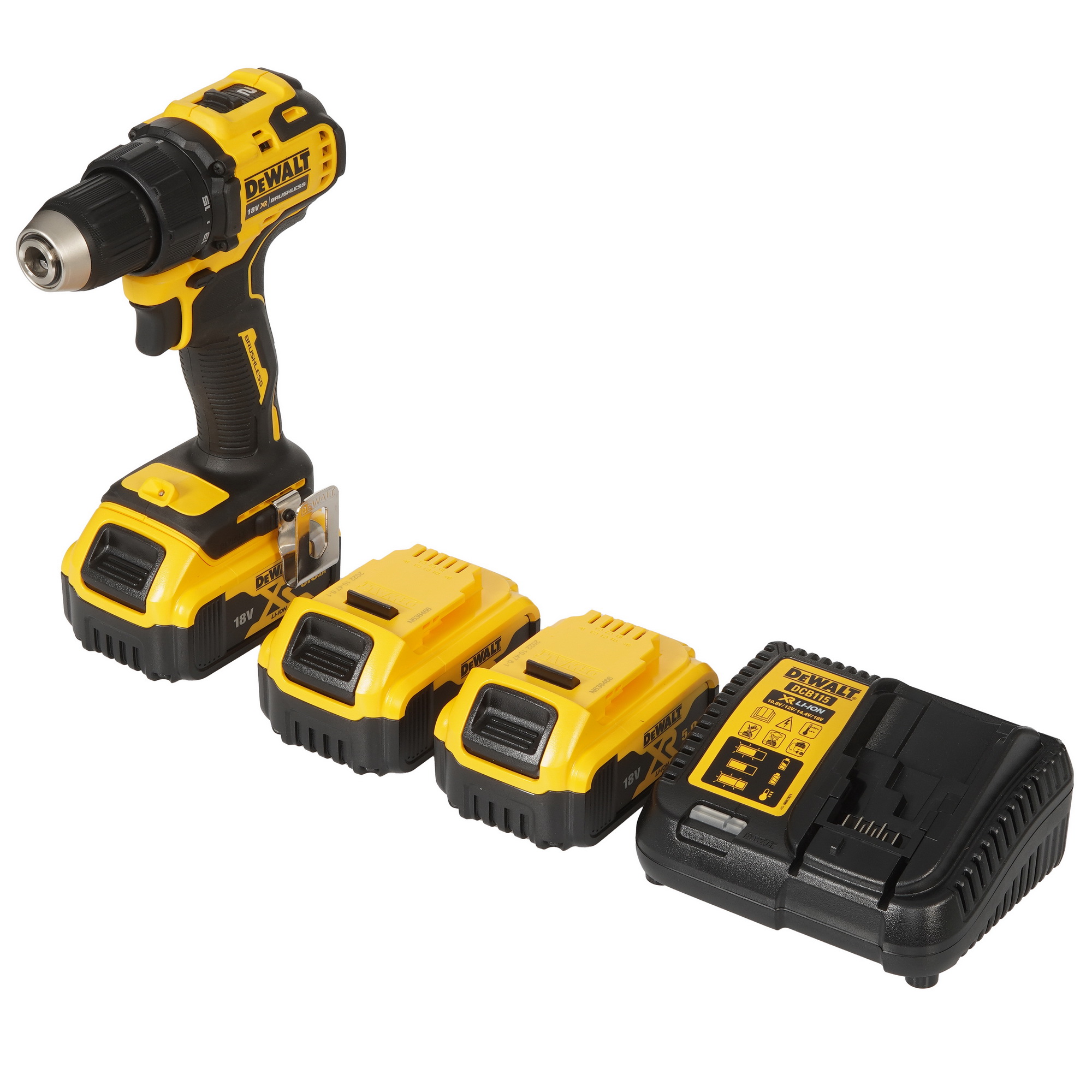 Дрель-шуруповерт DeWalt DCD708P3T XR FLEXVOLТ 18/54V 5437873 STDN-0090068 - Вид №1