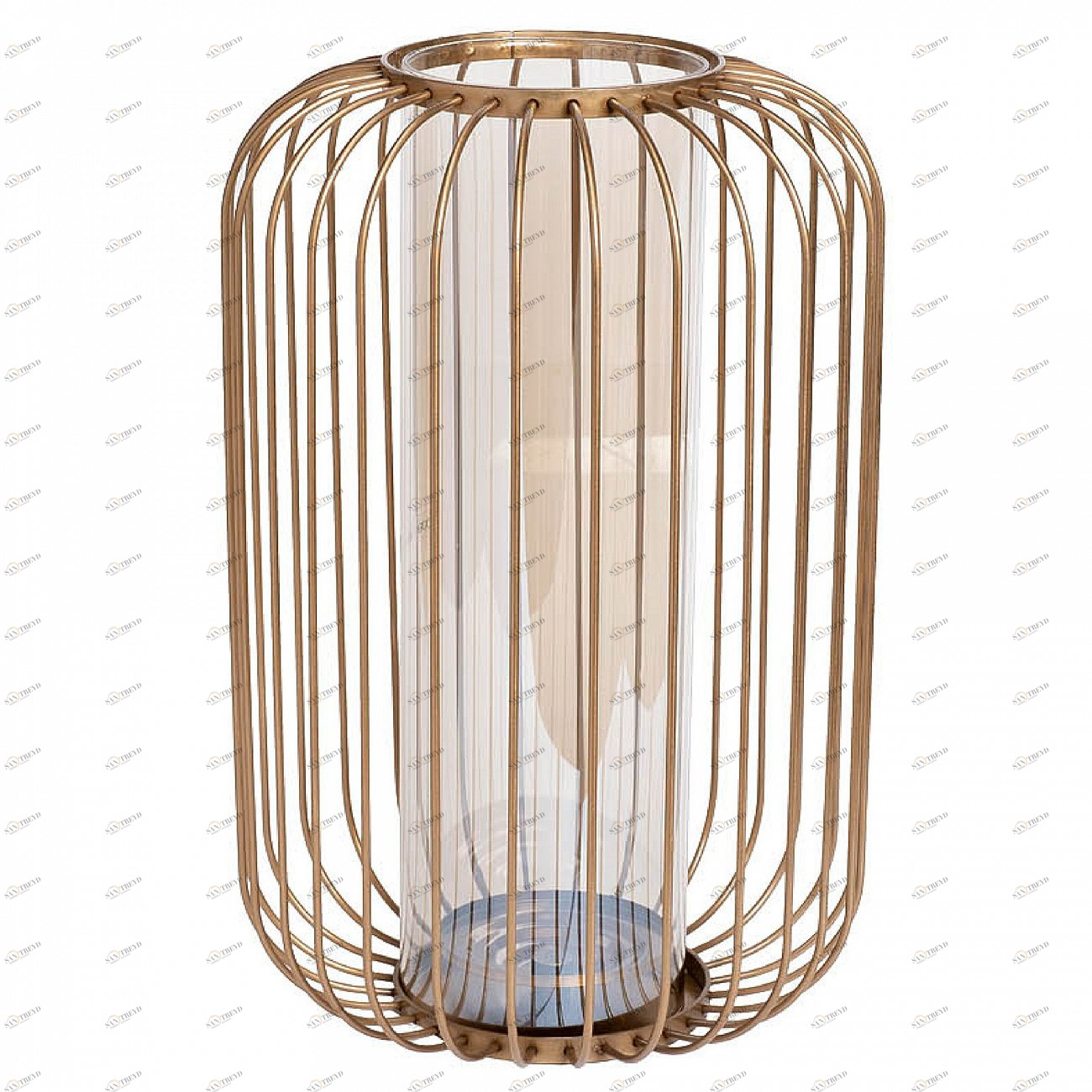 Ваза-подсвечник декоративная 21х35см золотистая от Garda Decor GARDA DECOR ДИЗАЙНЕРСКИЕ 266923 Золото 