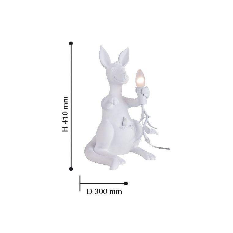 Настольная лампа Favourite Cunguro 2017-1T FAVOURITE ОРИГИНАЛЬНЫЕ, СВЕЧА 100357 Белый  - Вид №1