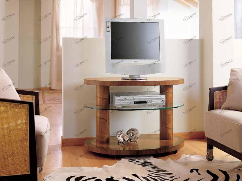 Орех тумба под телевизор на колесиках Zebrano Tl23 Santreyd