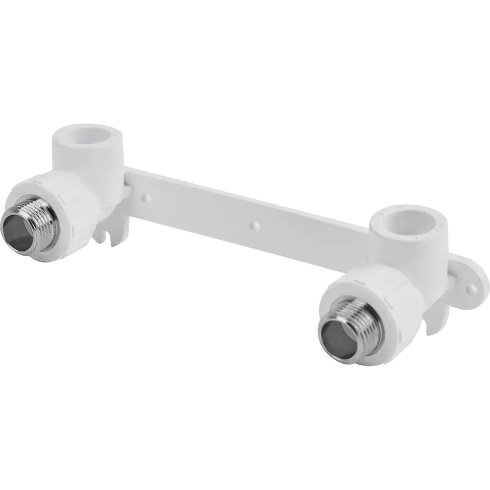 Двойной угольник Политэк для смесителей 1/2"x20 мм 85358386 STLM-0062133