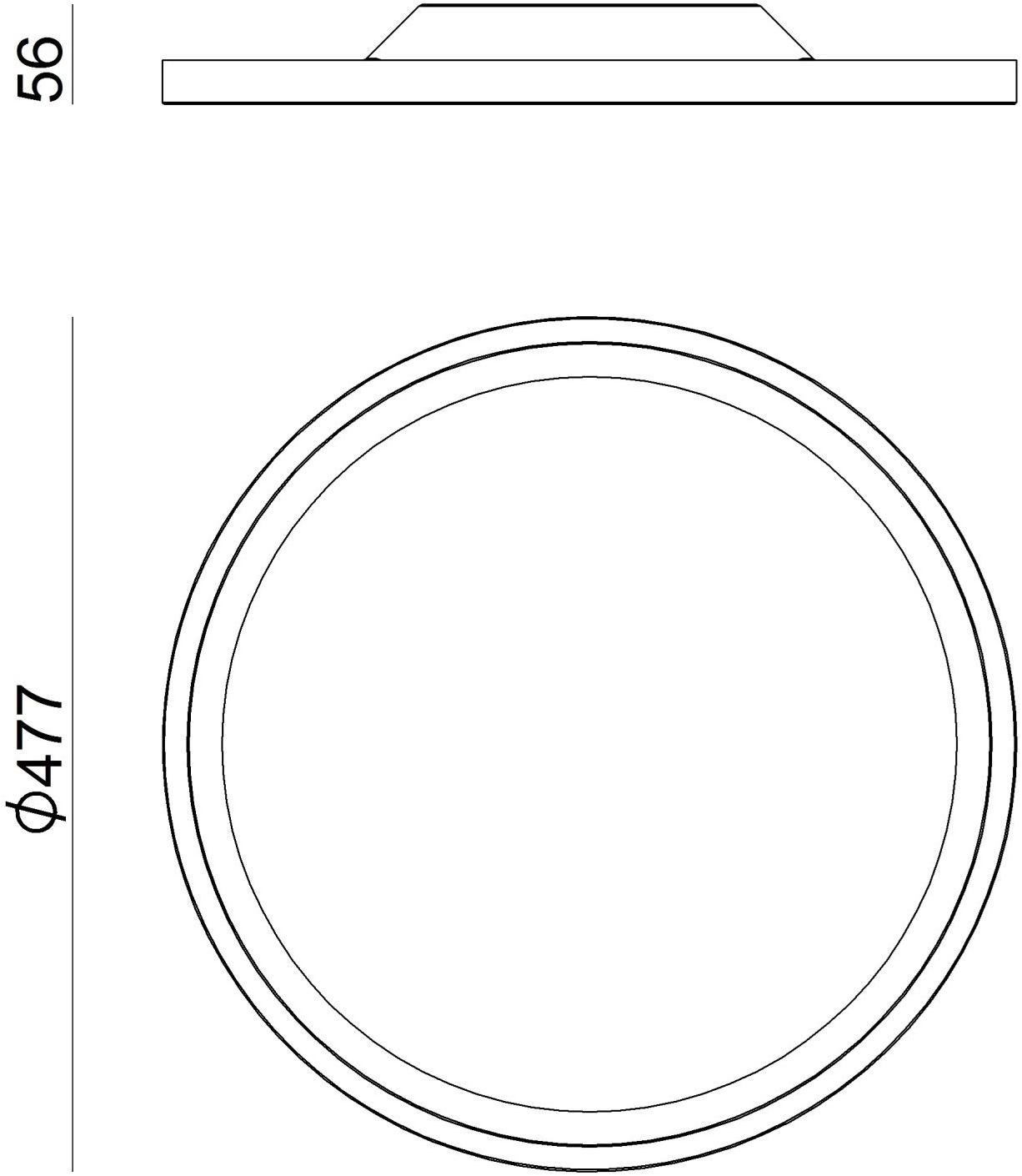 Linea Light Group Светодиодный потолочный светильник из железа и пмма Hinomaru sun-id-1445075 - Вид №6