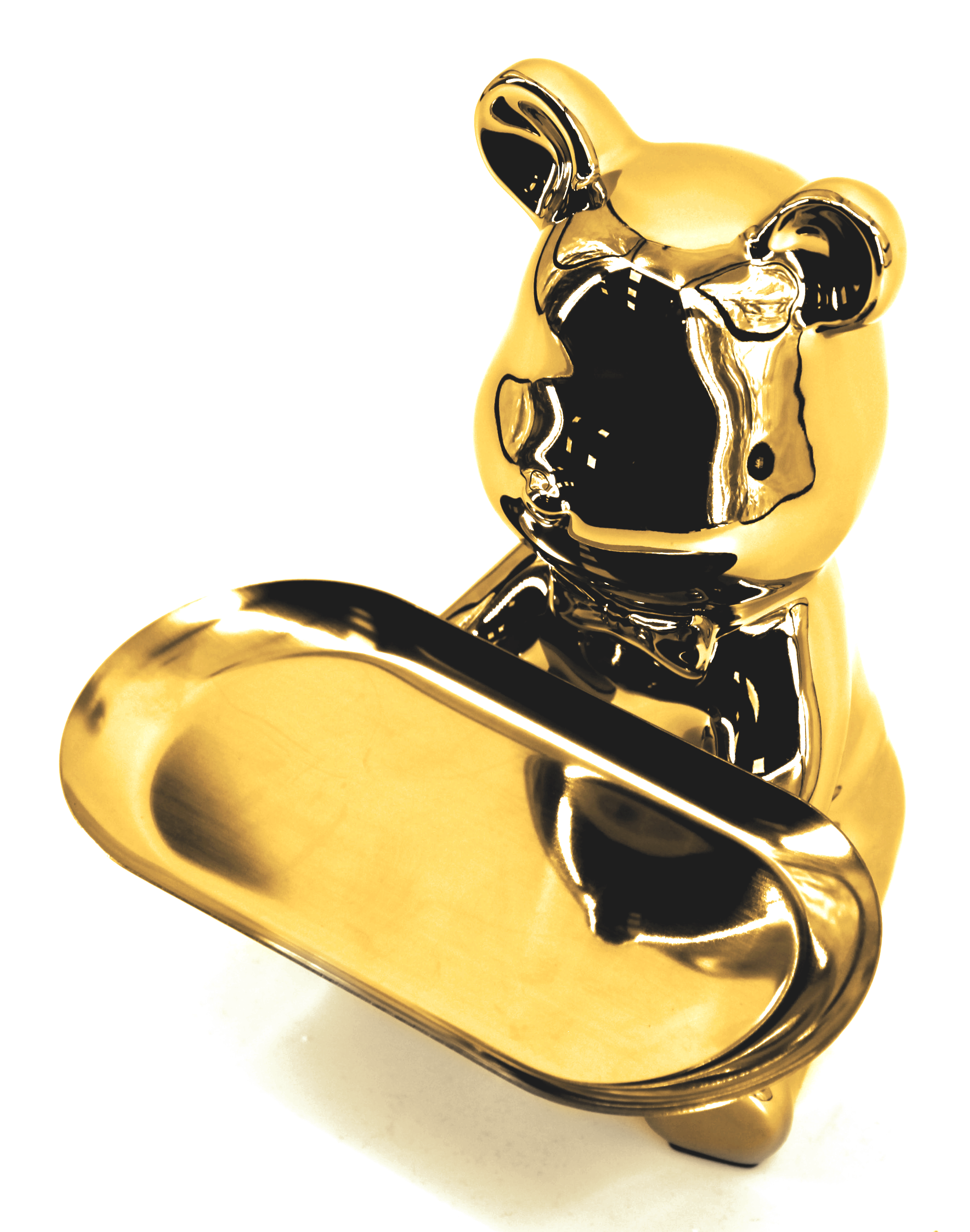 Декоративная фигура 'Мишка' золотая керамическая 18×20 см 86383344 Santreyd STLM-0068367 - Вид №1