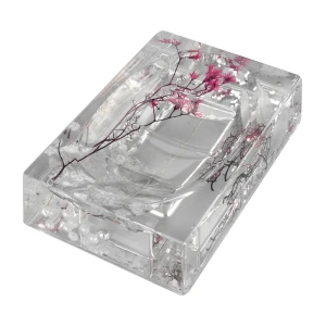 Мыльница Silven акрил цвет серебристый