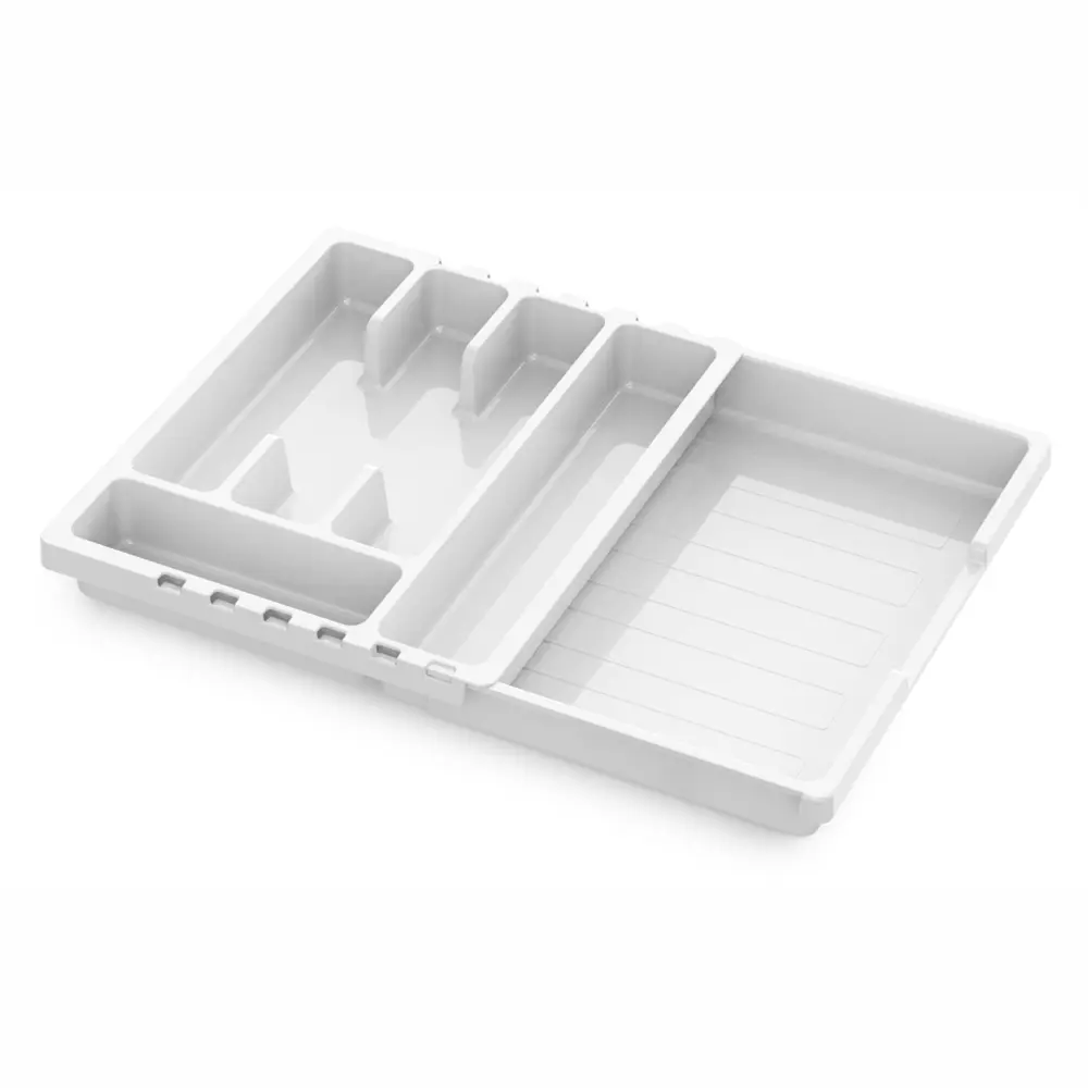 Лоток для столовых приборов 6 отсеков Мартика 5.6x30x36 см полипропилен цвет белый STLM-2014231