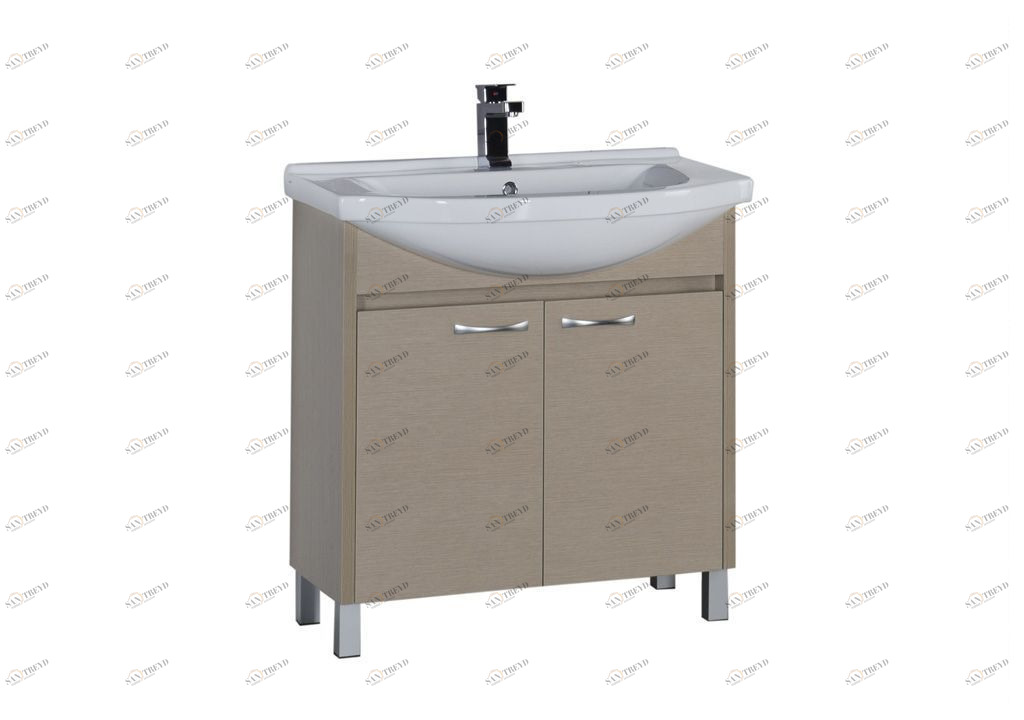 Тумба с раковиной Aquanet Донна 80 светлый дуб 0016893100168864