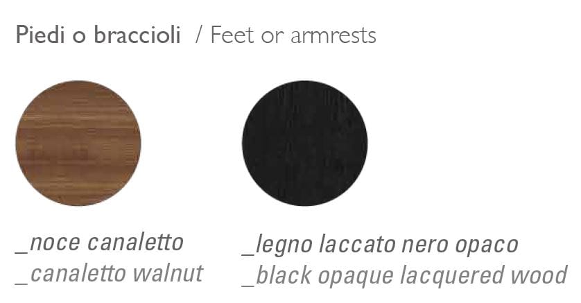 Кожаное или тканевое кресло с подлокотниками Vibieffe 50 Italo ARCH-00102949 - Вид №4