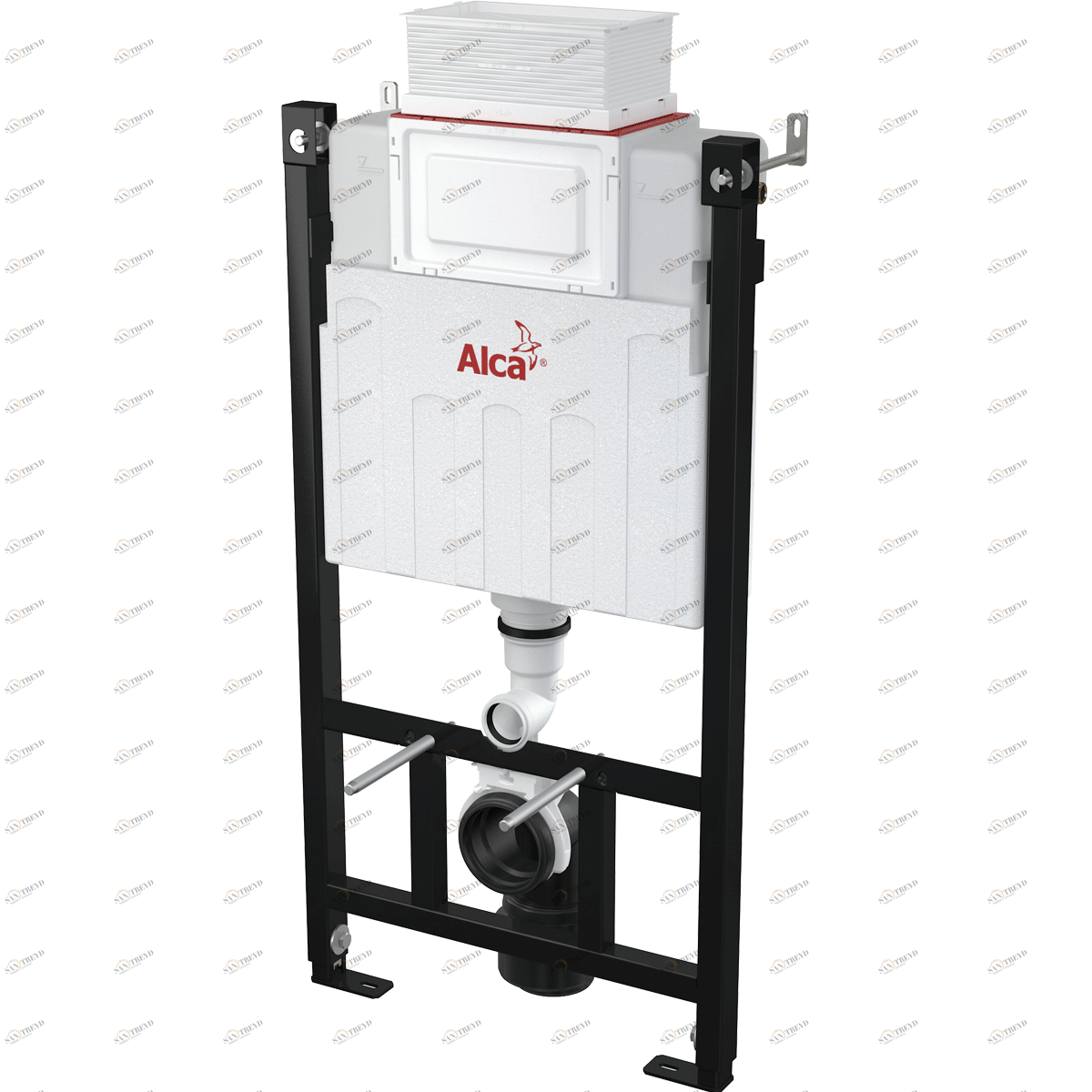 Скрытая система инсталляции для сухой установки (для гипсокартона), управление сверху или спереди ALCAPLAST AM1181000SÁDROMODUL