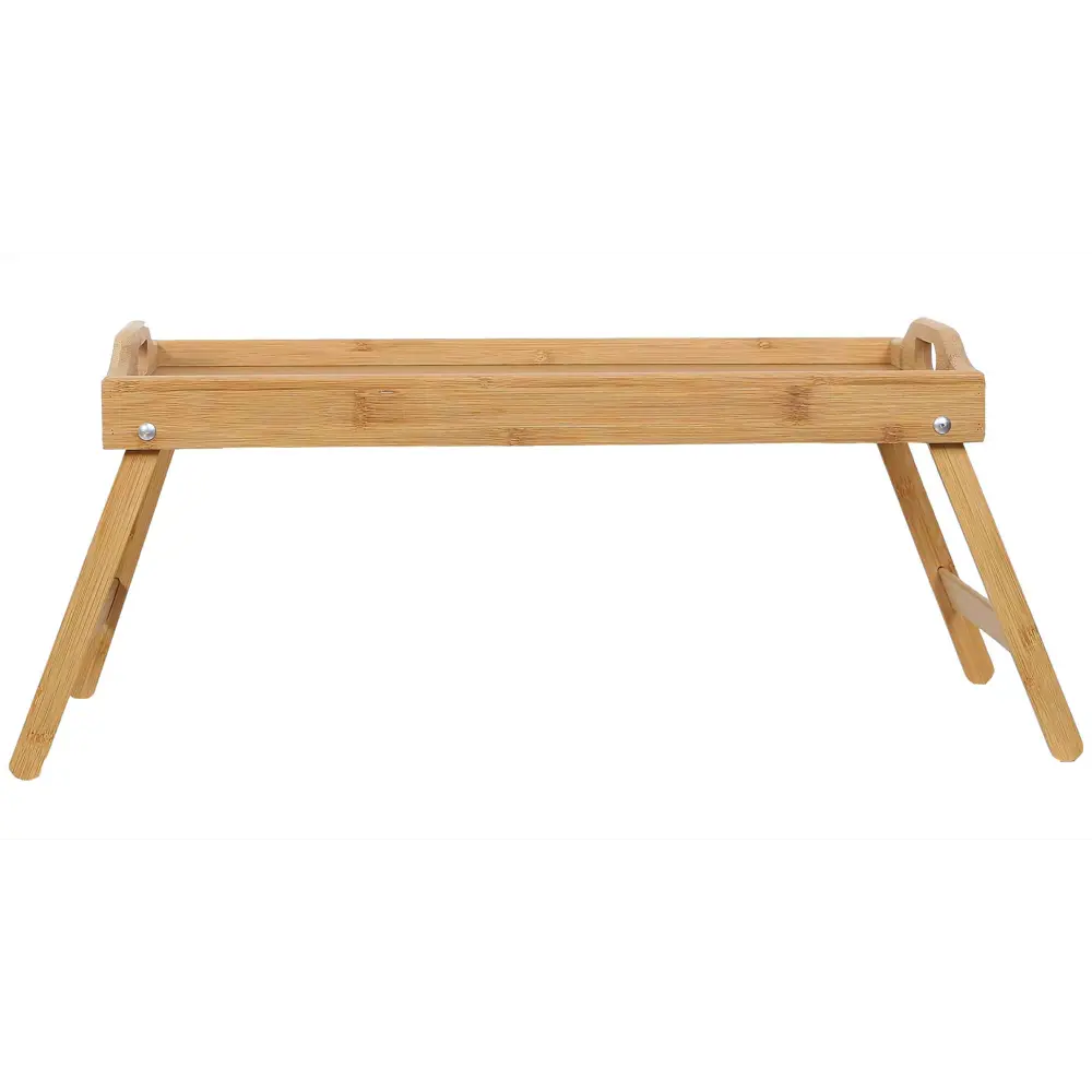 Столик-поднос прямоугольный 50x30 см бамбук цвет бежевый Santreyd STLM-2044026 - Вид №1