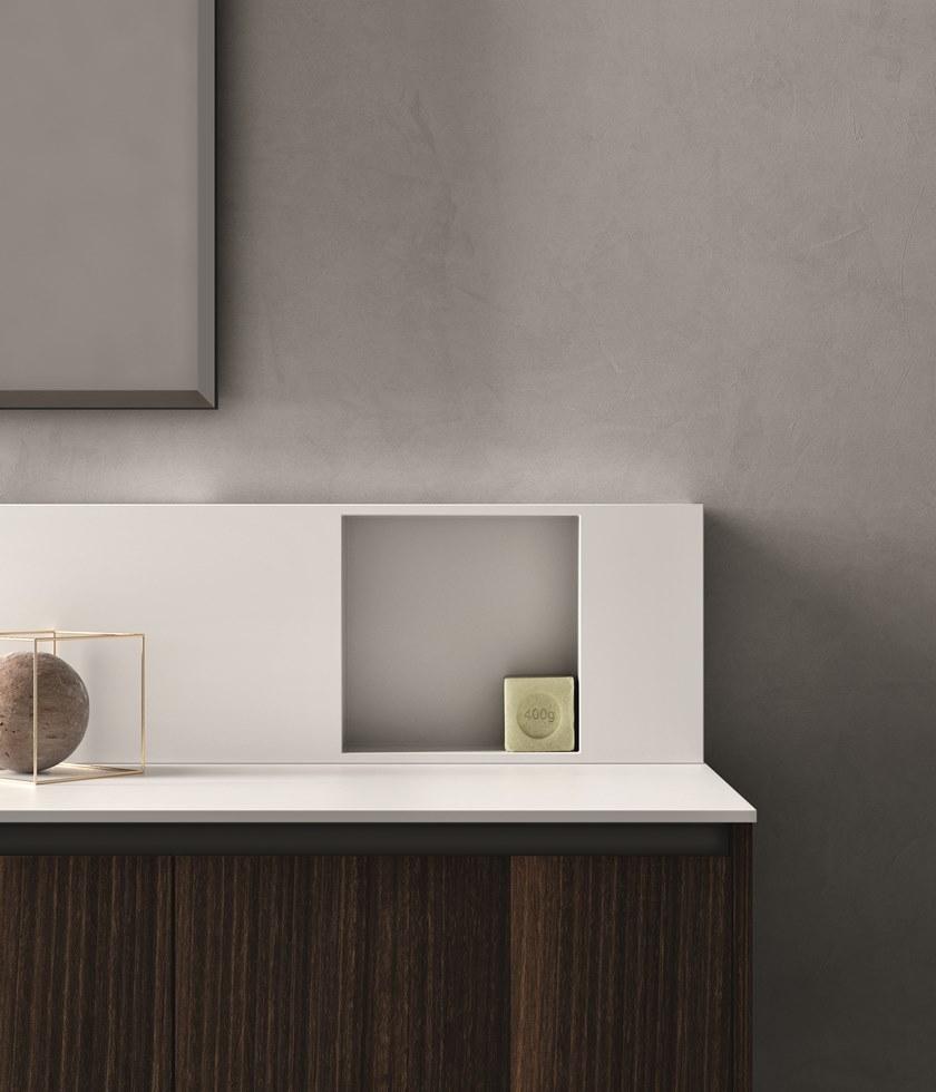 Cerasa Подвесная тумба под умывальник из фанерованной древесины с ящиками Nerolab sun-id-1413382 - Вид №2