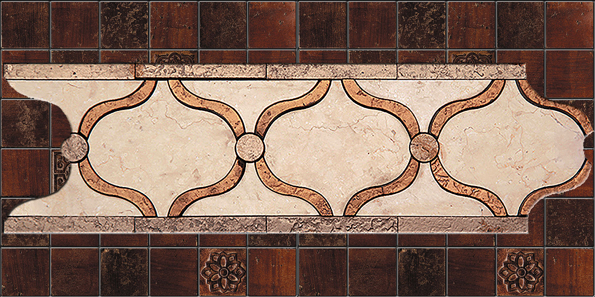 БОРДЮР ИЗ МРАМОРА GE-1 SKALINI ORNAMENTAL GE1 - Вид №1