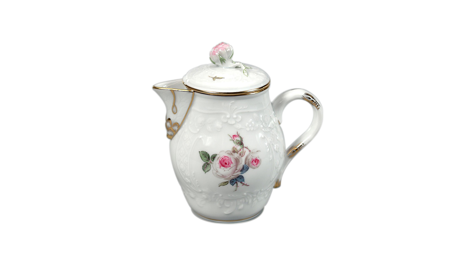 10659693 Meissen Сервиз кофейный Meissen "Белая роза" (форма - Новый Марсель) на 4 персоны 12 предметов Фарфор, Керамика  - Вид №2