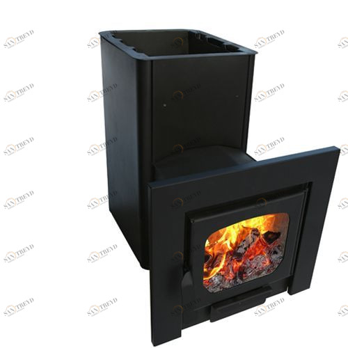 Банная печь Варвара Мини Панорама с теплообменником вынос 280 3750