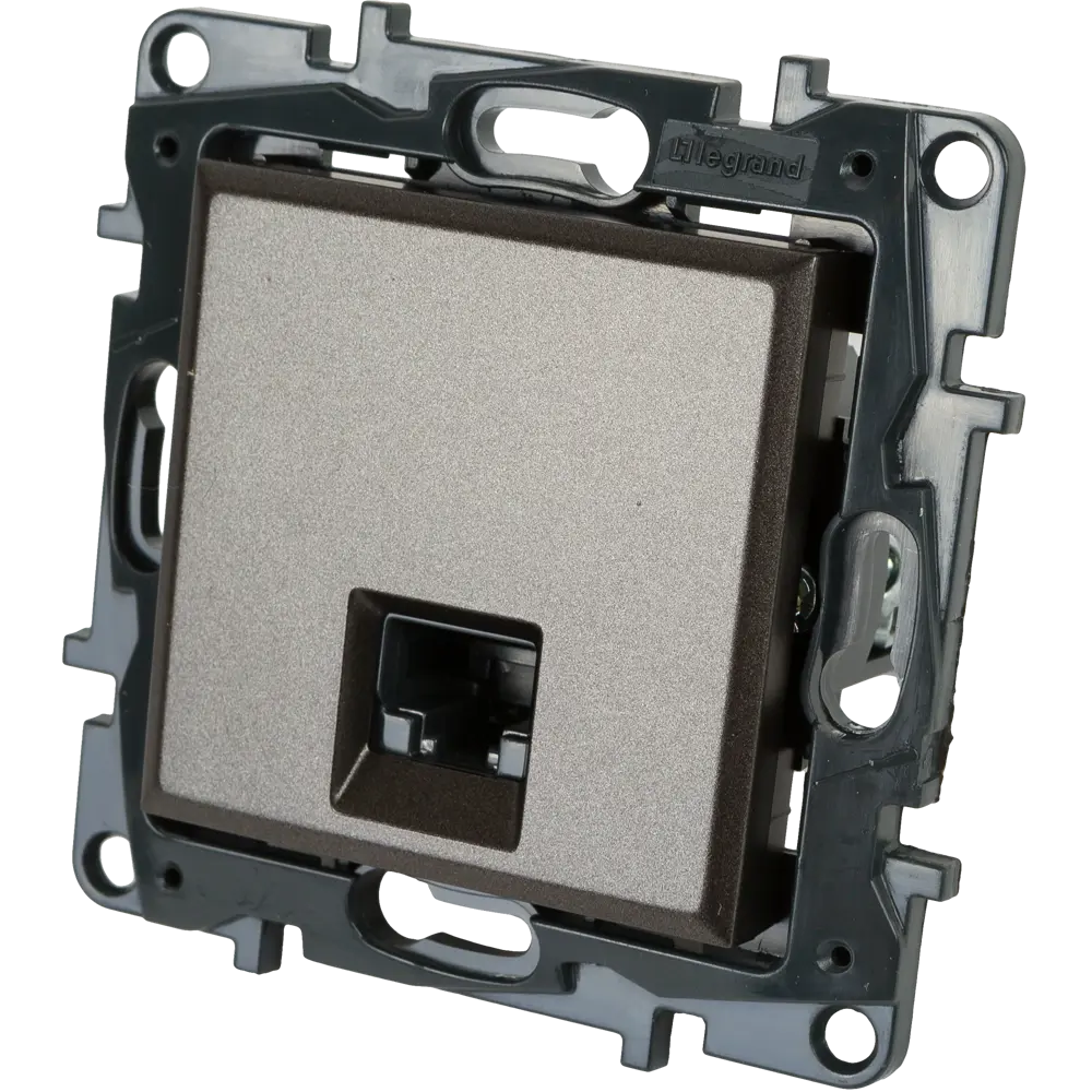 Розетка компьютерная RJ45 категория 5e UTP - Legrand Structura - магнезиум STLM-2030676 - Вид №2