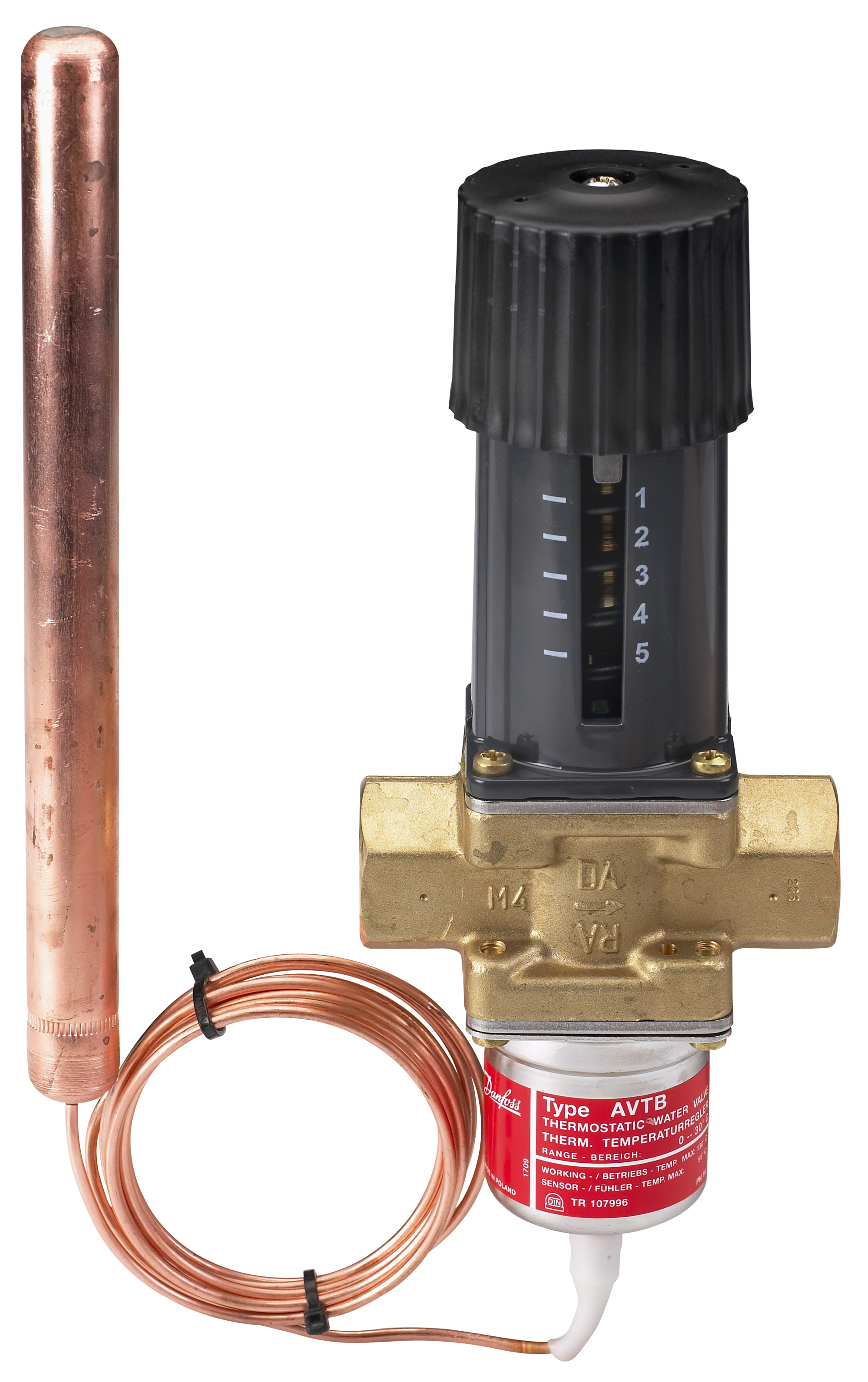 Danfoss Регулятор температуры AVTB AVTB PN16 20/3,4/30-100/2,3M/н.р. 003N5142  - Вид №11