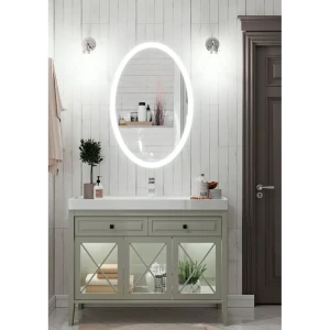 Зеркало для ванной Omega Glass Тип 1 SD36 с подсветкой 50x60 см овальное