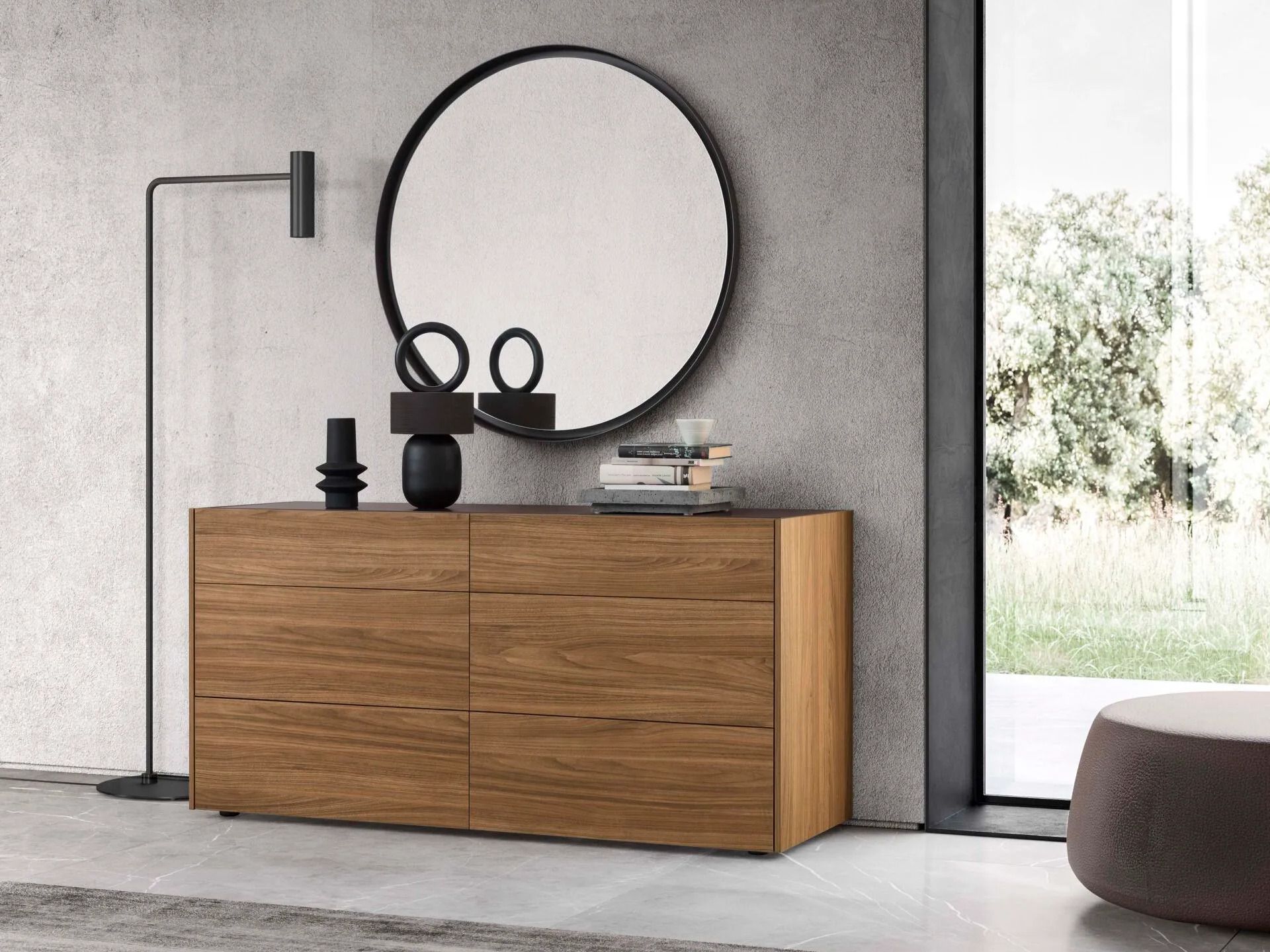 Настенное круглое зеркало Alf DaFrè DISCO ARCH-00127057 - Вид №3