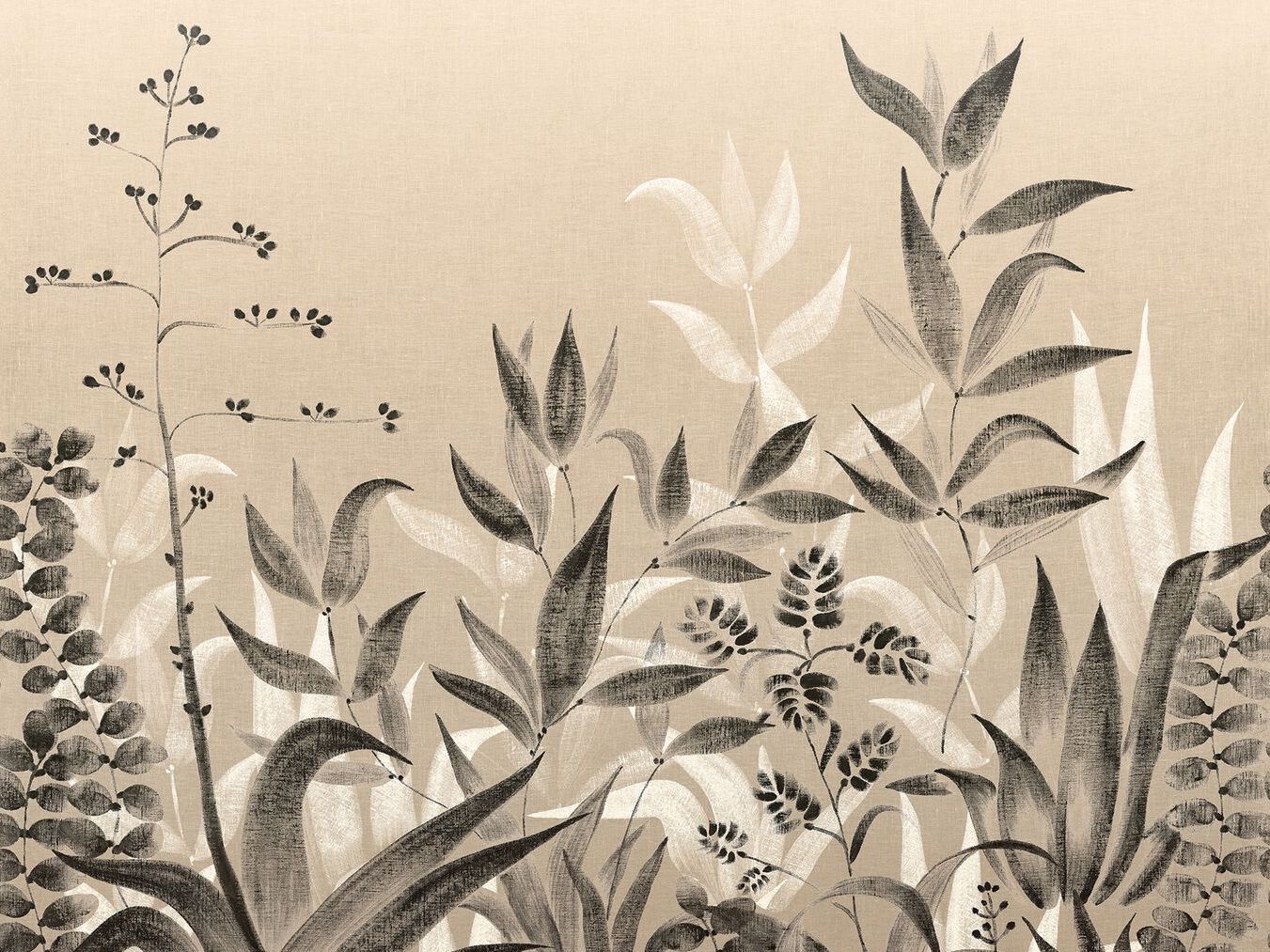 Настенная ткань с цветочным рисунком Casamance Palmadora ARCH-00048442