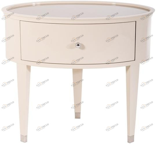 Stylish Club Тумбочка из лакированной древесины овальная Voilier Scf.v16