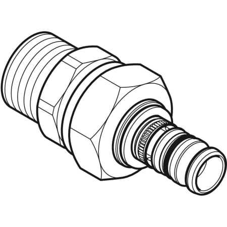602.590.00.5 Разъемное соединение Geberit Mepla с наружной резьбой Geberit  - Вид №1
